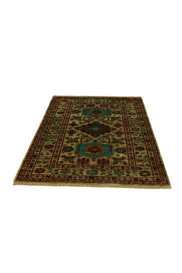 Detail image of 3' 6 x 5' 3 Hand Knotted Kazak Rug