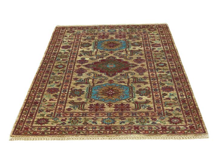 3' 6 x 5' 3 Hand Knotted Kazak Rug