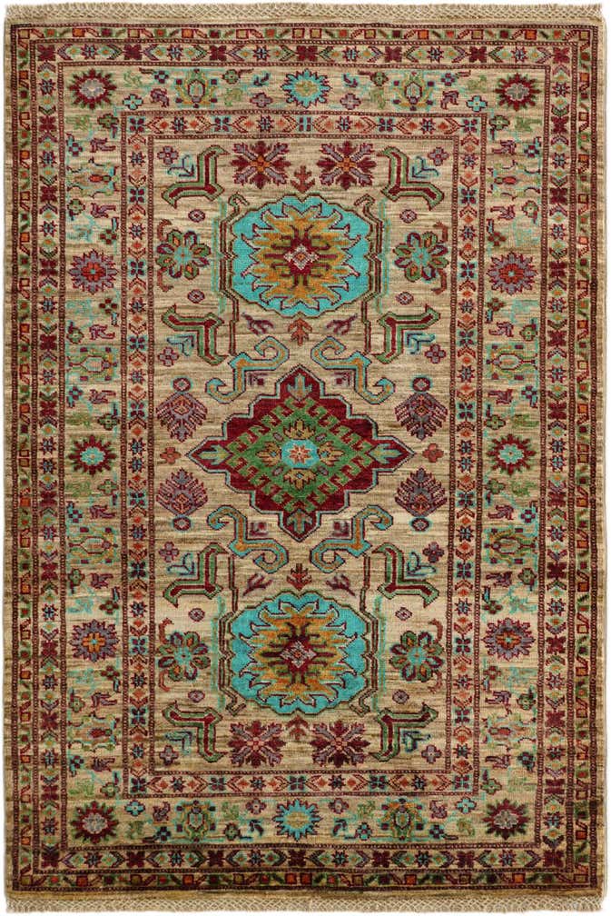 3' 6 x 5' 3 Hand Knotted Kazak Rug