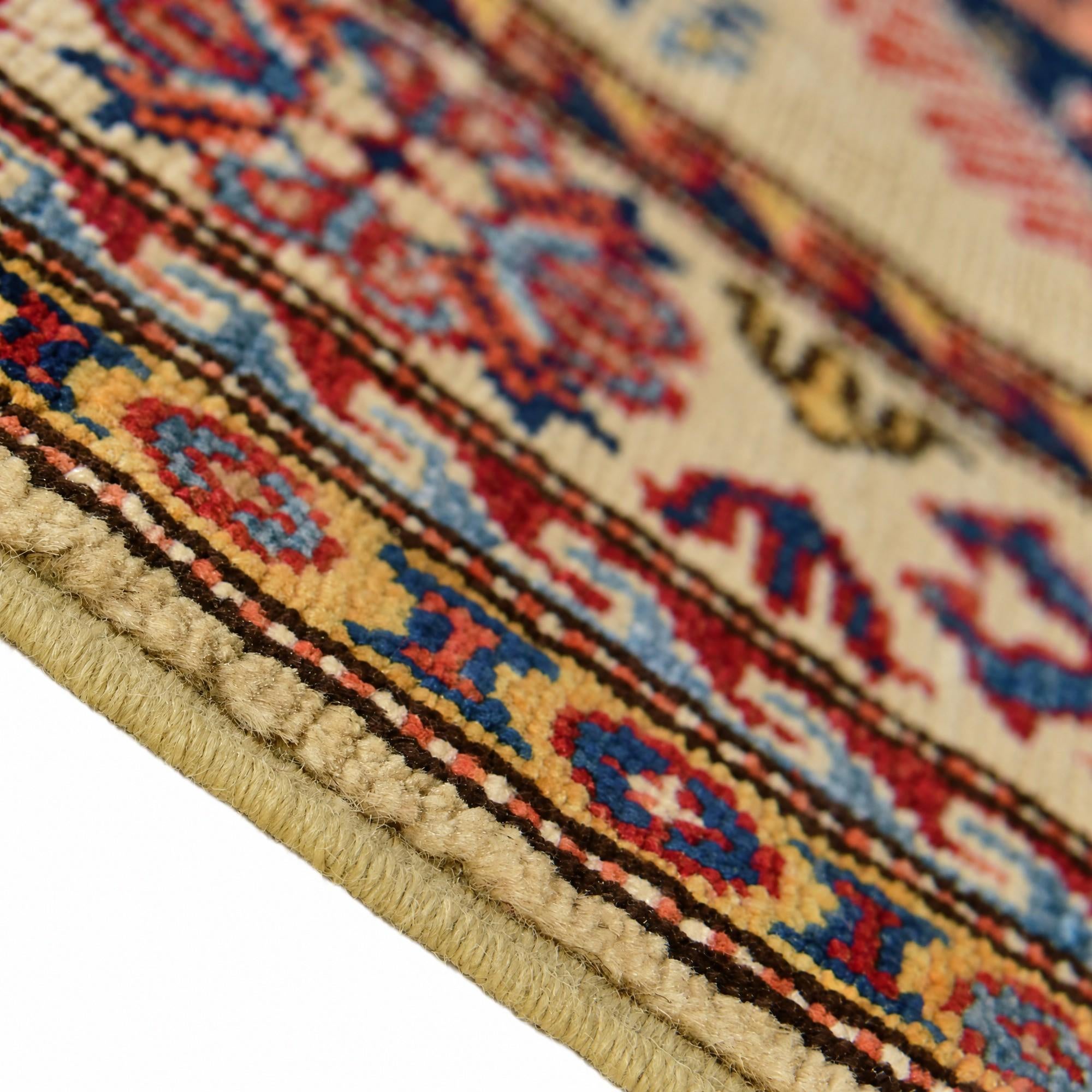 Detail image 8 of 12: 3' 3 x 5' 2 Hand Knotted Kazak Rug