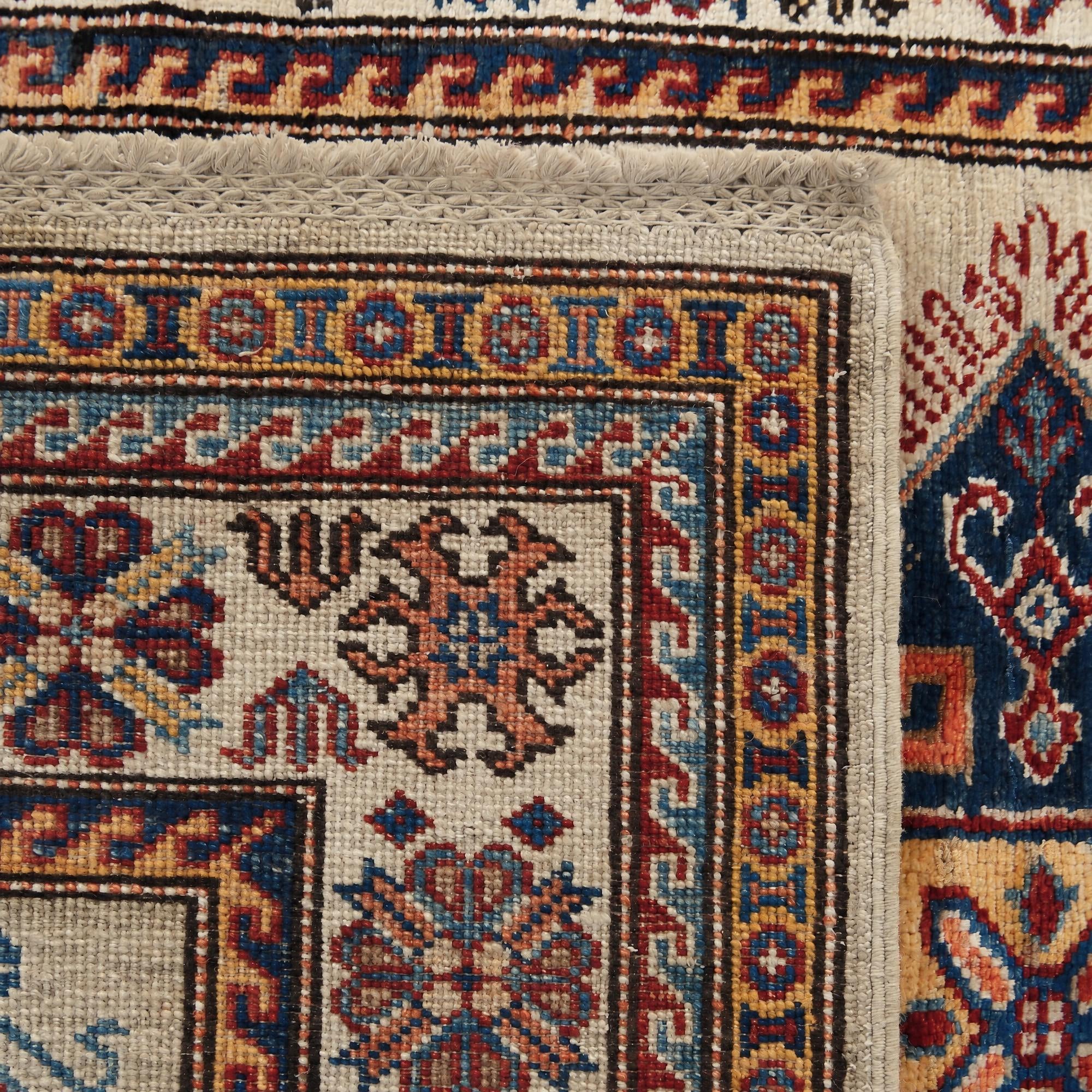 Detail image 12 of 12: 3' 3 x 5' 2 Hand Knotted Kazak Rug