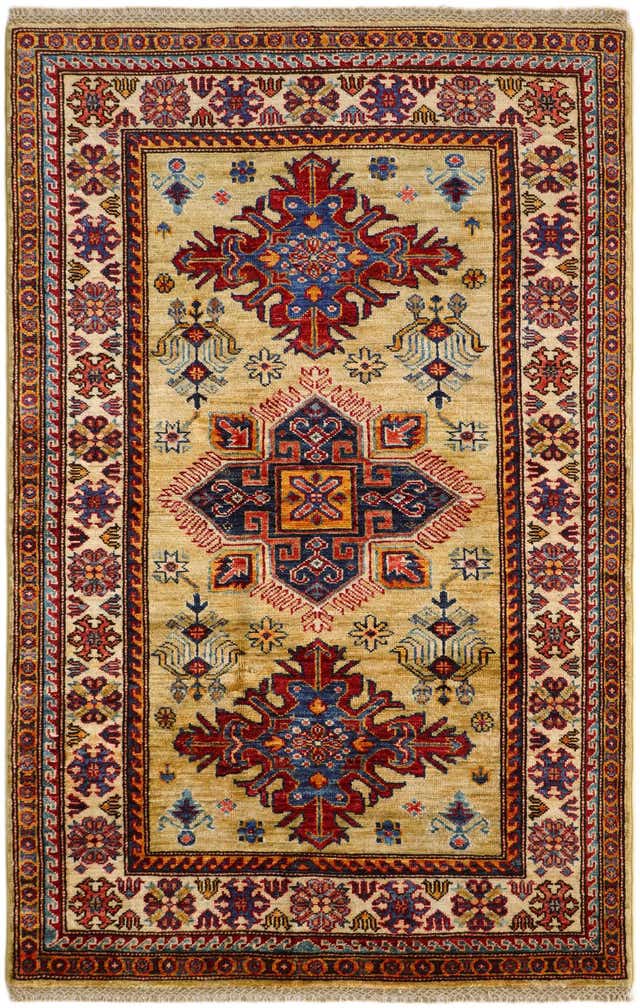 3' 3 x 5' 2 Hand Knotted Kazak Rug