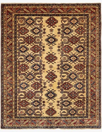 4' 9 x 6' 2 Hand Knotted Kazak Rug