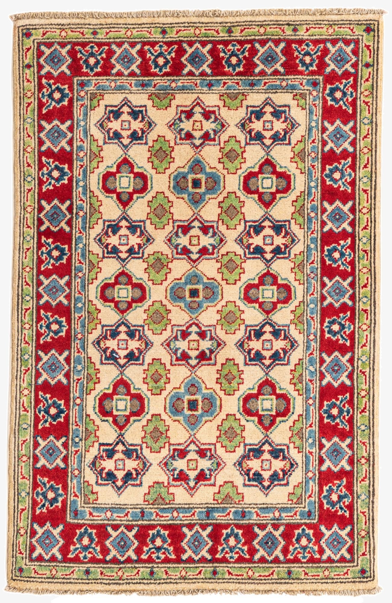 2' 8 x 4' 2  Hand Knotted Kazak Rug