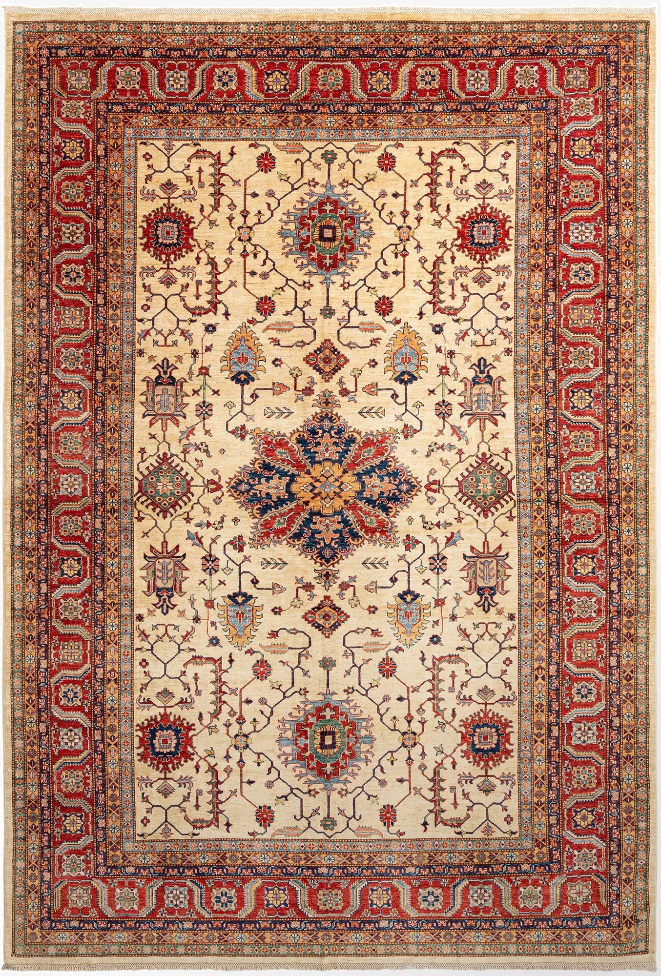 9' 7 x 14' 1 Kazak Wool Rug