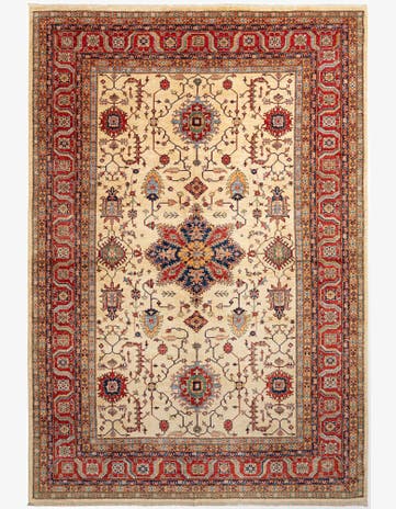 9' 7 x 14' 1 Kazak Wool Rug