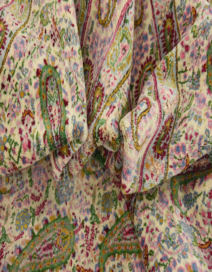 Detail image of 13' x 17' 2 Hand Knotted Kerman Persian Wool Rug