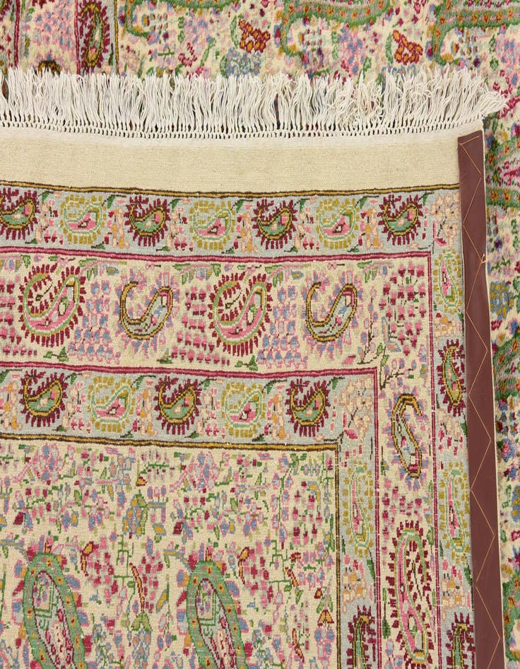 Detail image of 13' x 17' 2 Hand Knotted Kerman Persian Wool Rug