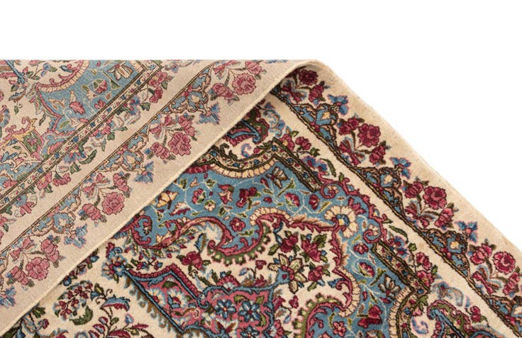 Detail image of 11' 1 x 12' 9 Kerman Wool Rug
