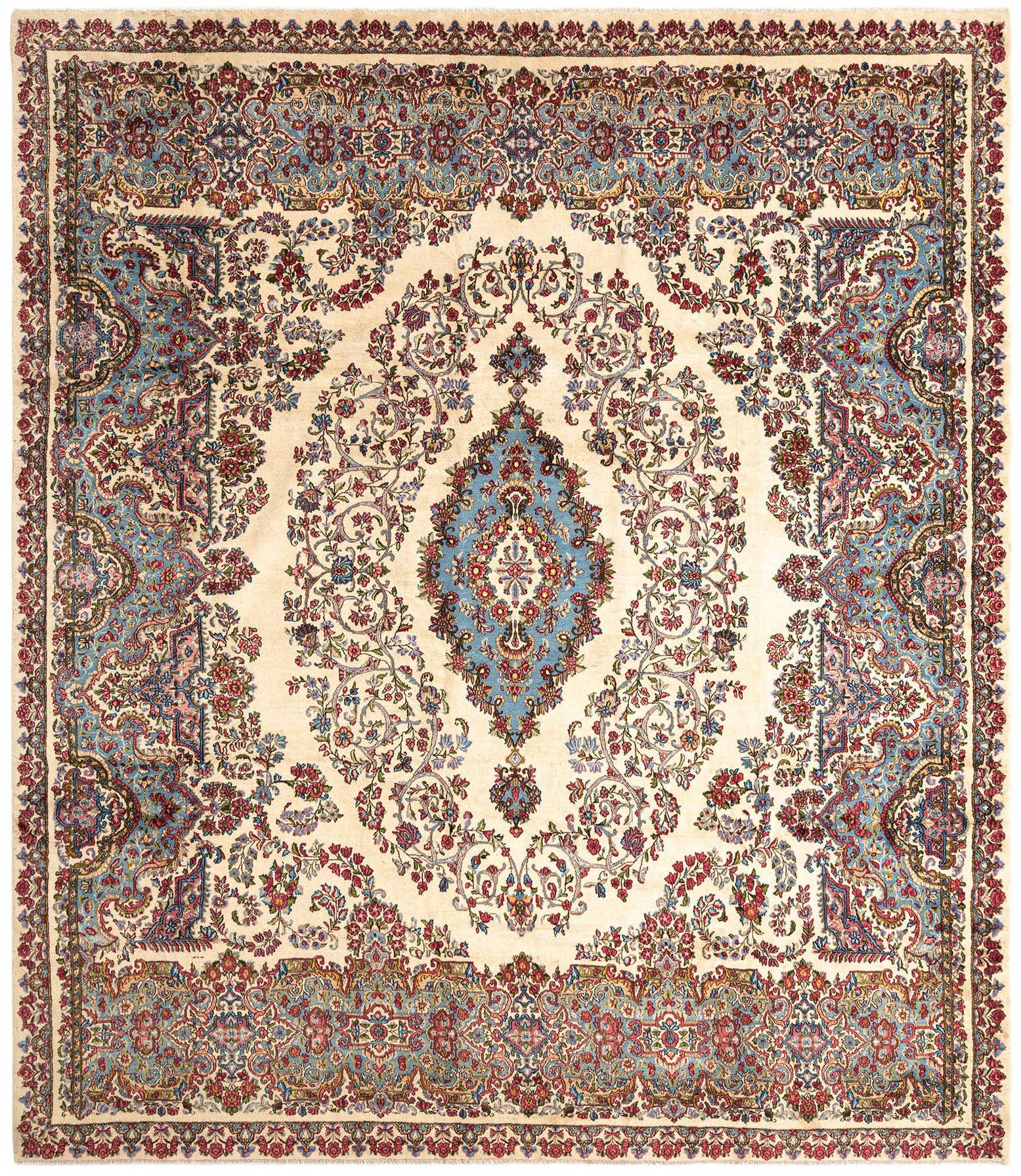 11' 1 x 12' 9 Kerman Wool Rug