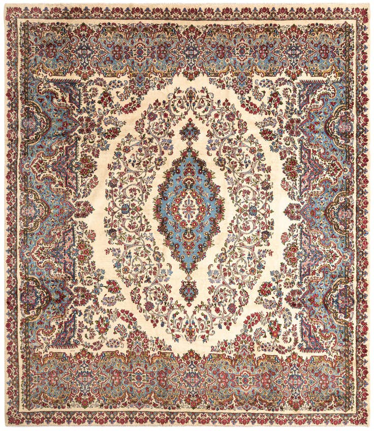 Detail image of 11' 1 x 12' 9 Kerman Wool Rug