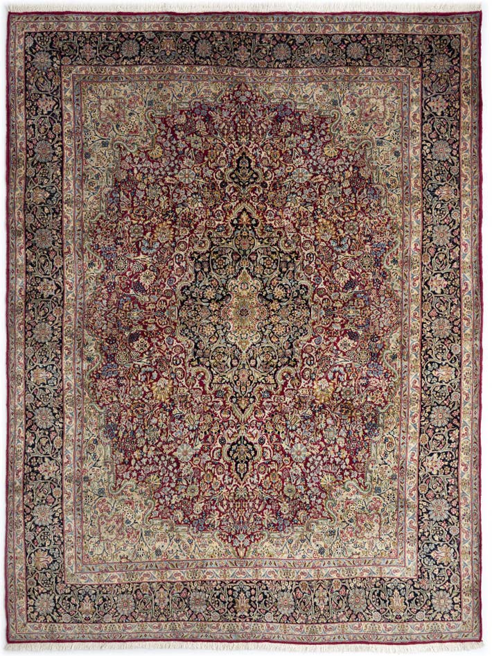 Detail image of 9' 9 x 12' 8 Kerman Wool Rug