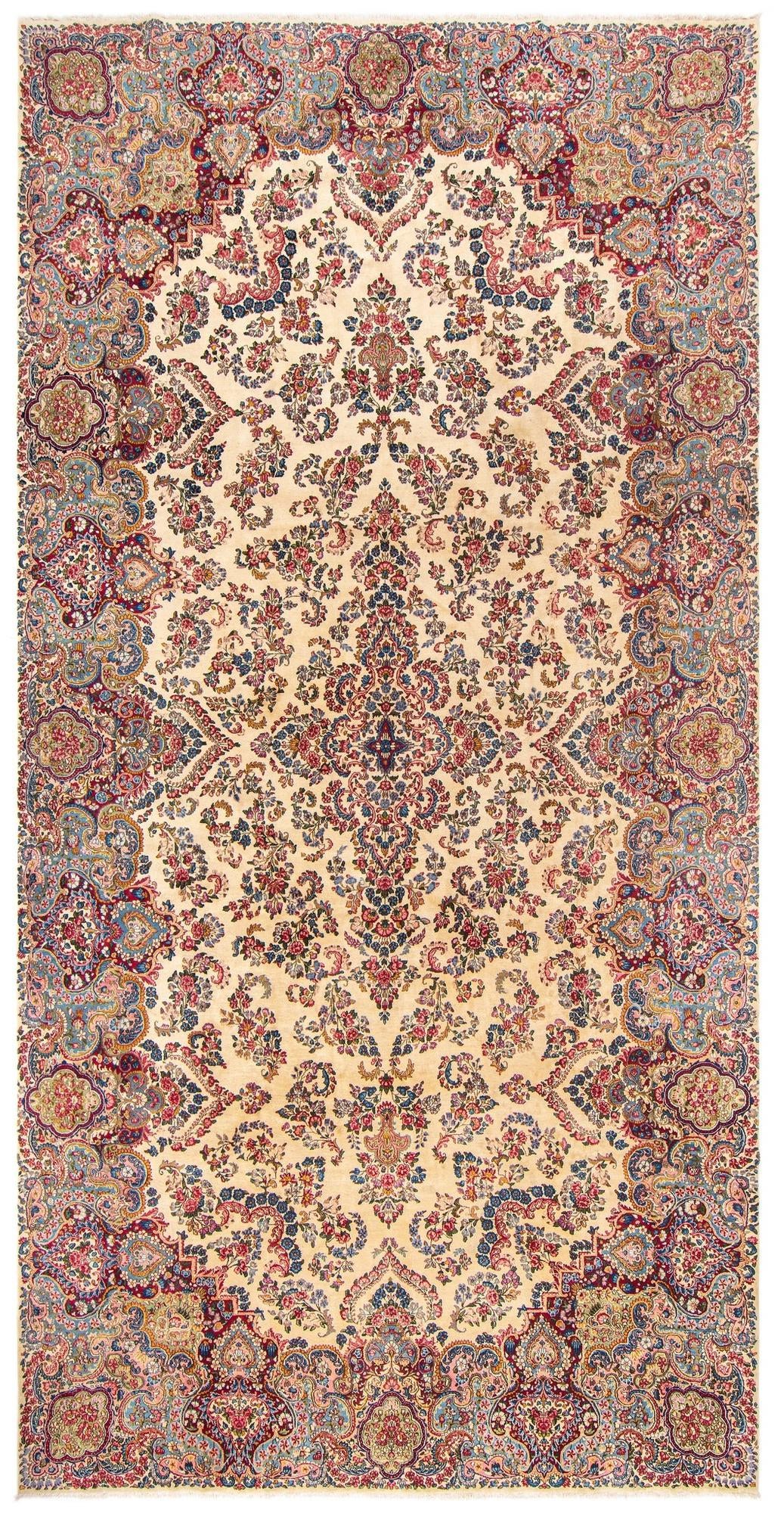 9' 6 x 19' 2 Kerman Wool Rug