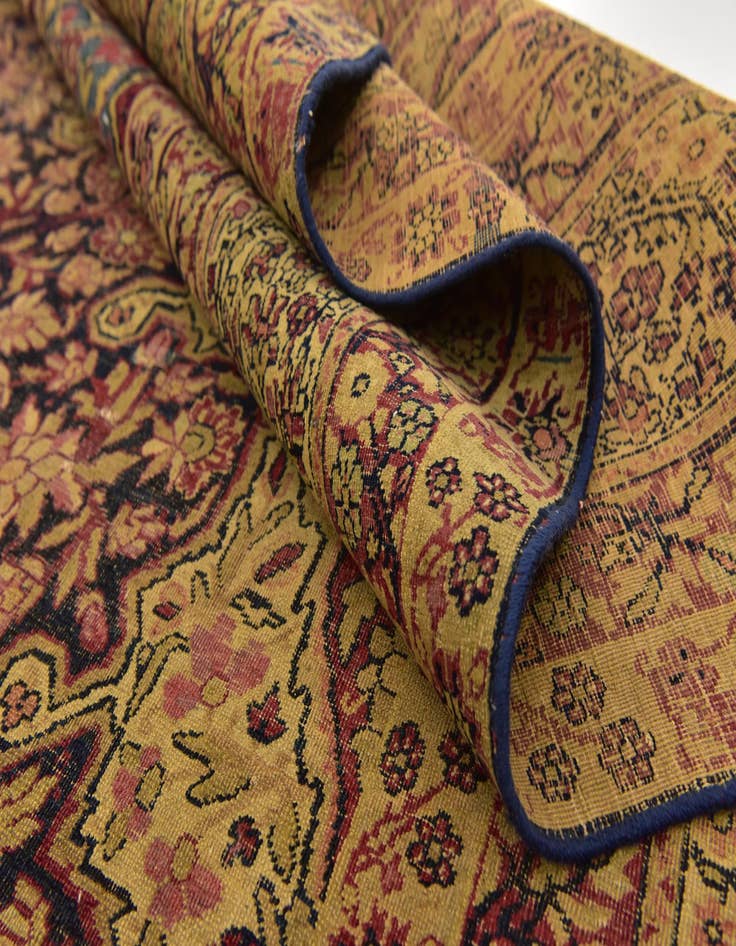 Detail image of 8' 8 x 11' 4 Hand Knotted Kerman Persian Wool Rug