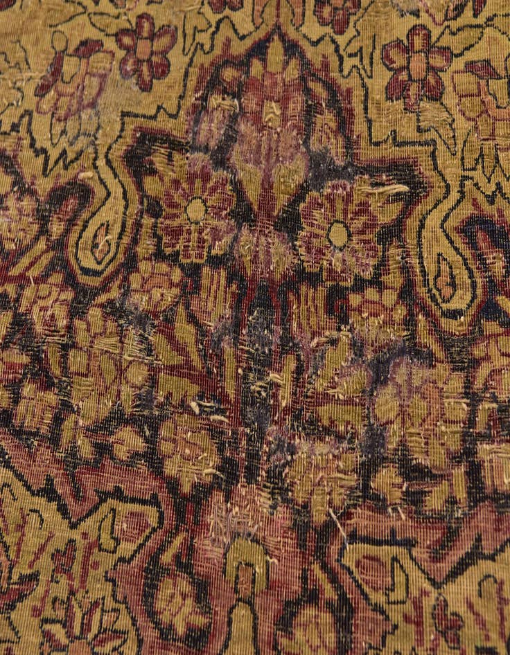 Detail image of 8' 8 x 11' 4 Hand Knotted Kerman Persian Wool Rug