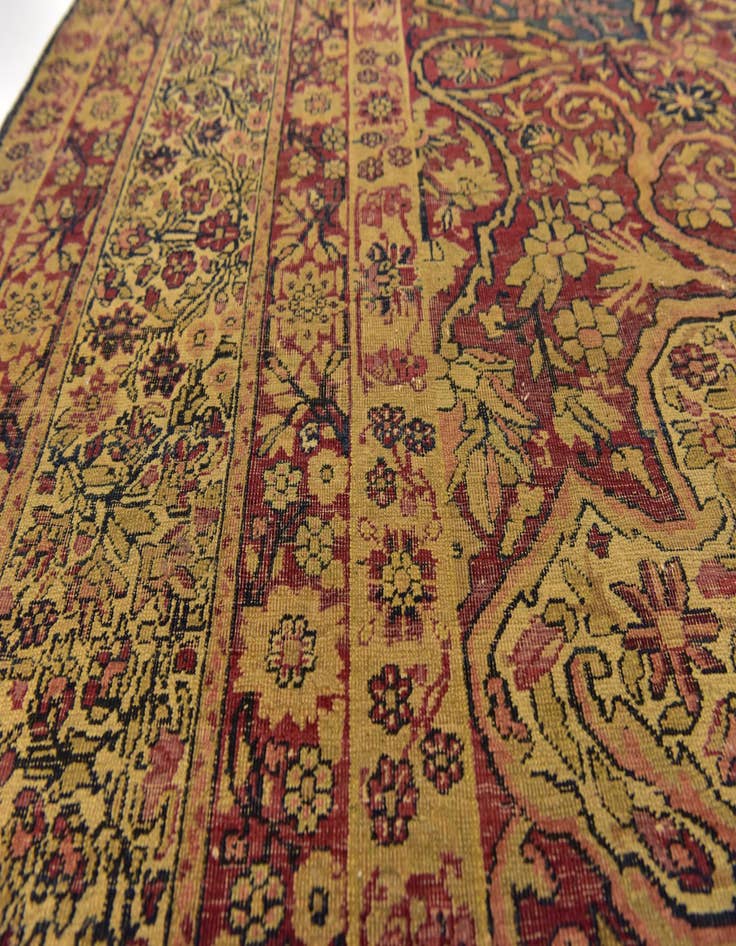 Detail image of 8' 8 x 11' 4 Hand Knotted Kerman Persian Wool Rug