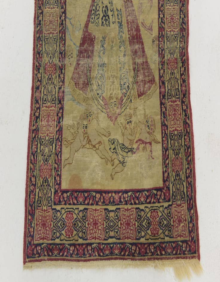 Detail image of 2' x 3' Hand Knotted Kerman Persian Rug