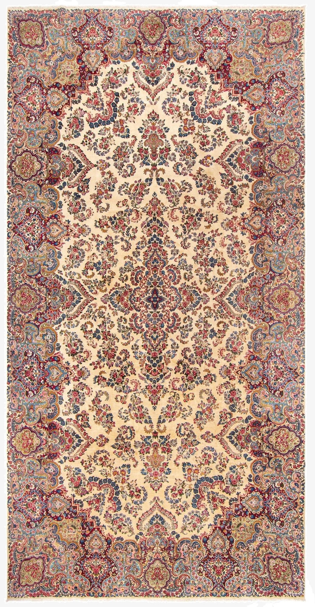 9' 6 x 19' 2 Kerman Wool Rug