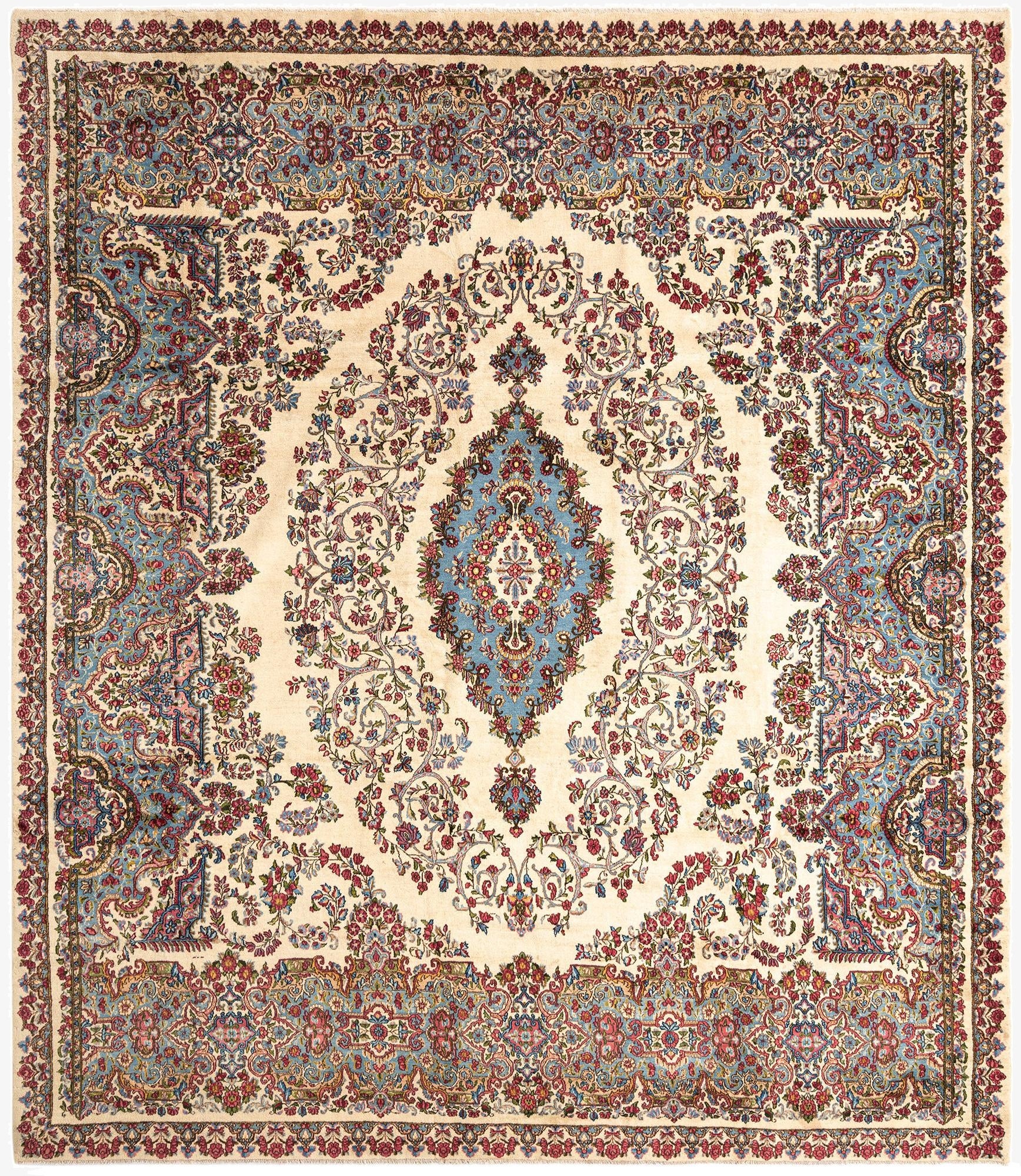 11' 1 x 12' 9 Kerman Wool Rug