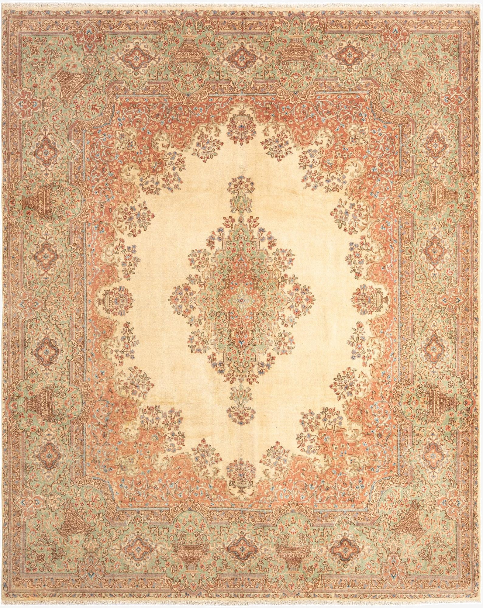 9' 7 x 11' 11 Kerman Wool Rug
