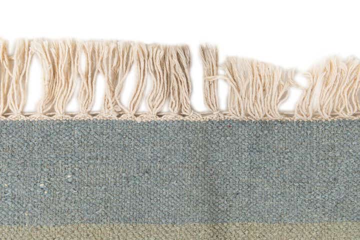 4' 5 x 6' 4 Hand Woven Kilim Dhurrie Wool Rug