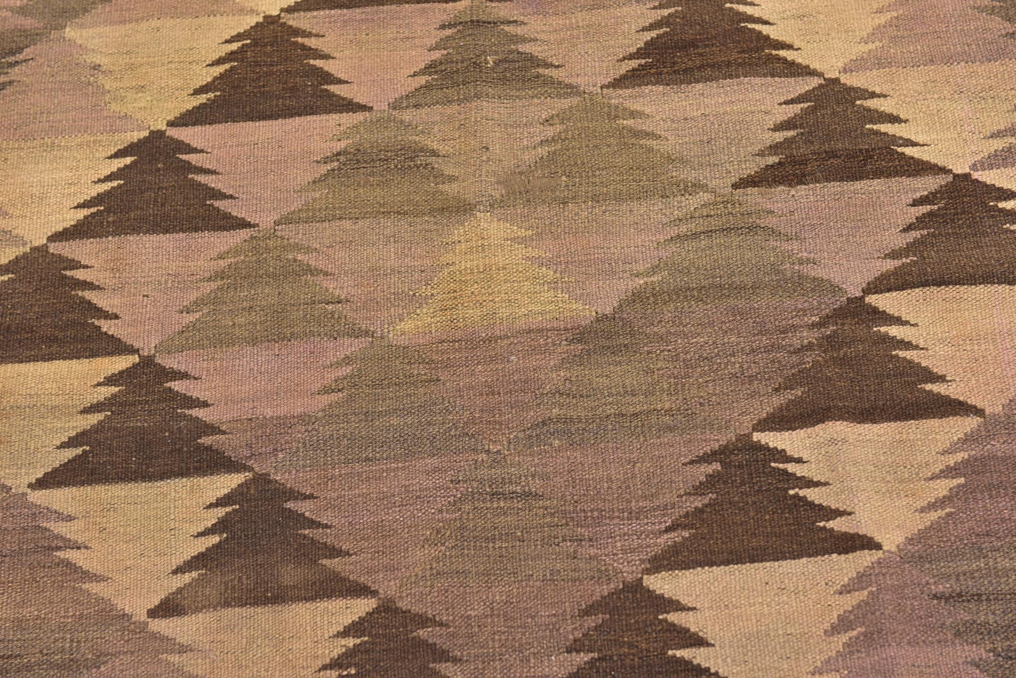 95cm x 175cm Tejido a mano Kilim Fars Alfombra Lana