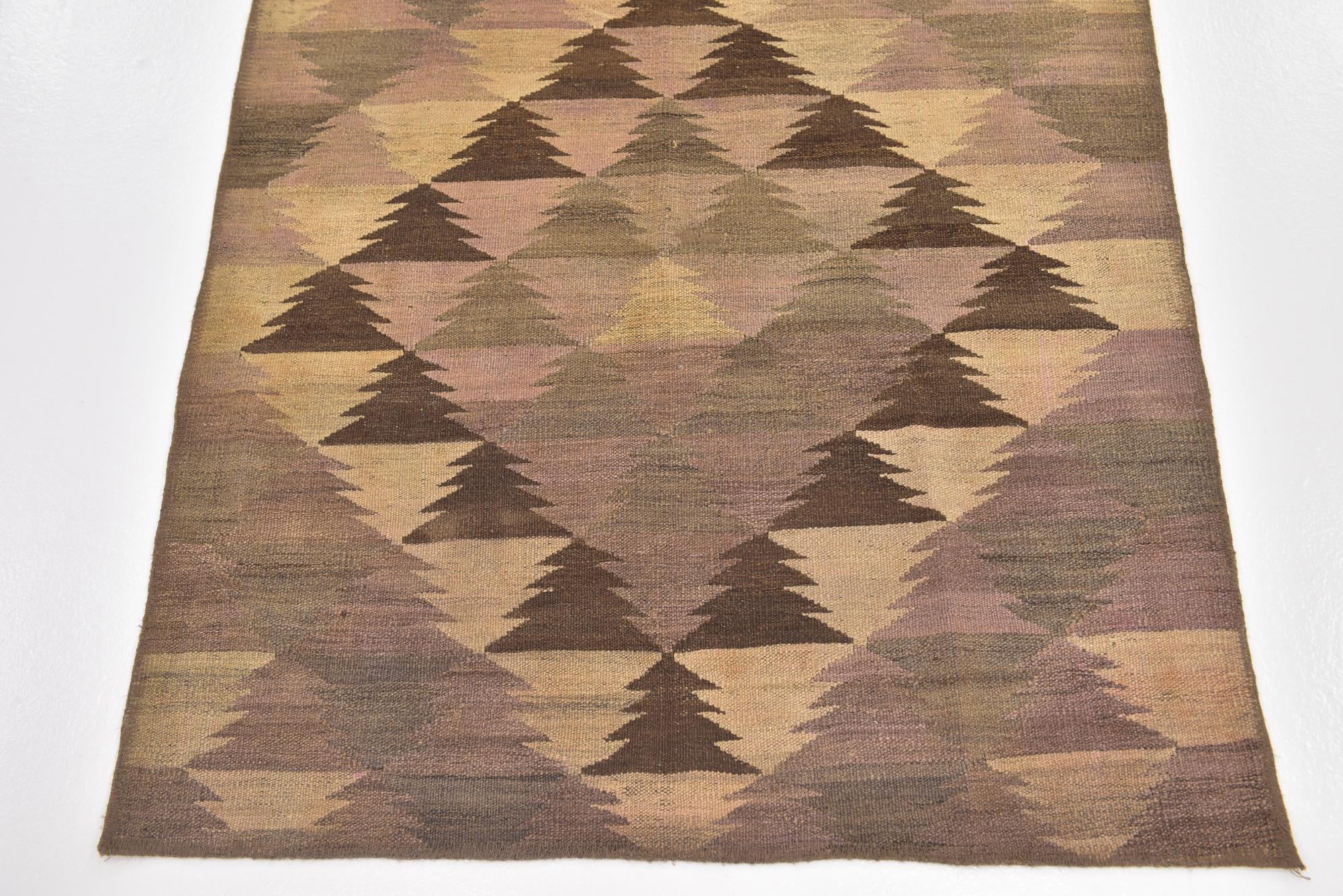95cm x 175cm Tejido a mano Kilim Fars Alfombra Lana