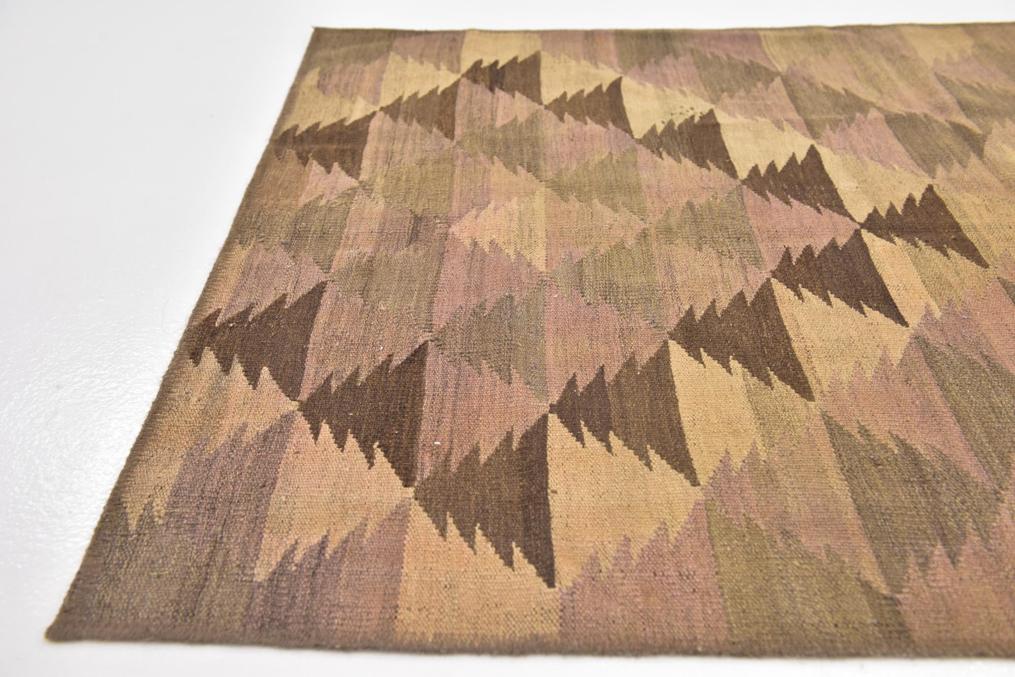 95cm x 175cm Tejido a mano Kilim Fars Alfombra Lana