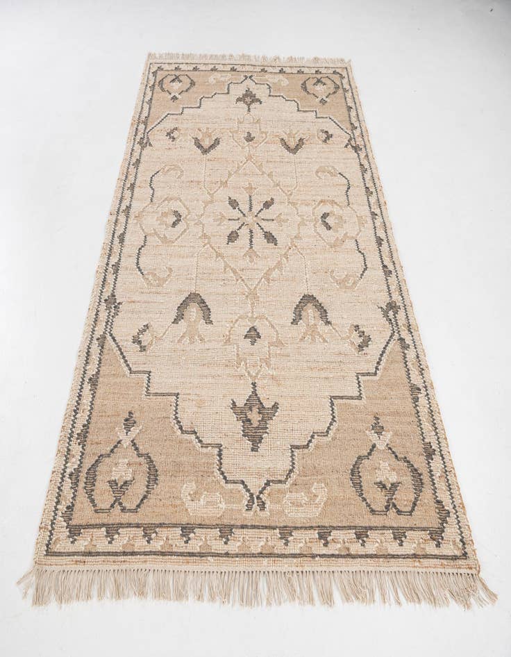 Detail image of 5' 2 x 8'  Hand Woven Kilim Jute Rug