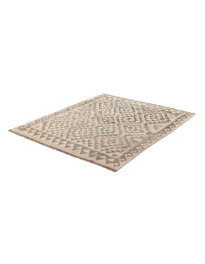 3' 8 x 4' 7 Hand Woven Kilim Maymana Wool Rug
