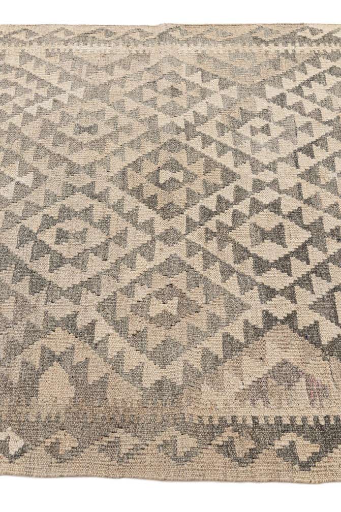 3' 8 x 4' 7 Hand Woven Kilim Maymana Wool Rug