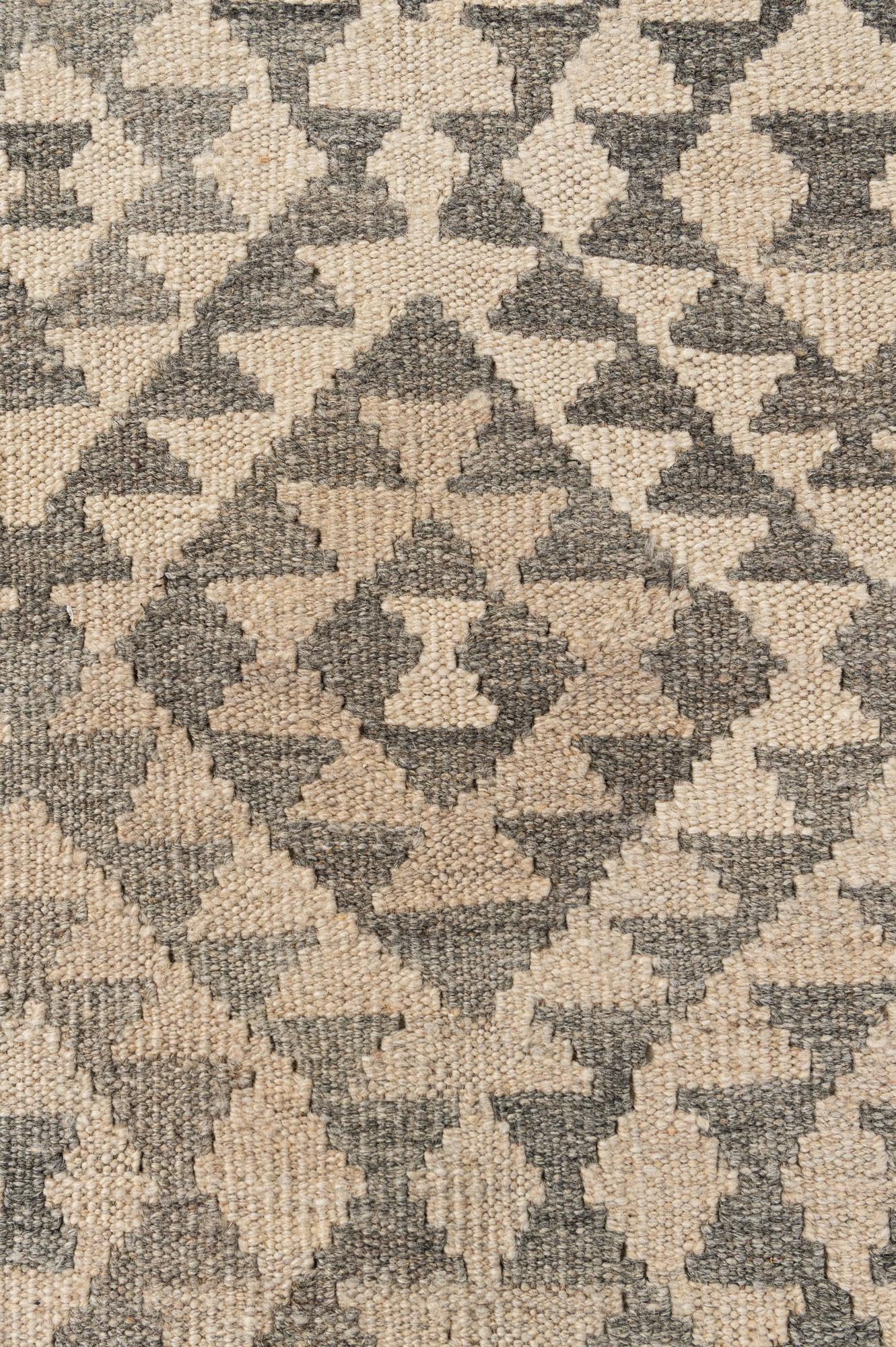 3' 8 x 4' 7 Hand Woven Kilim Maymana Wool Rug