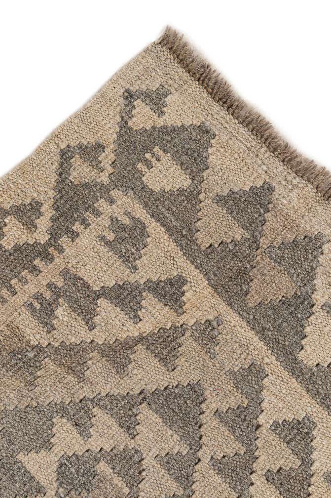 3' 8 x 4' 7 Hand Woven Kilim Maymana Wool Rug