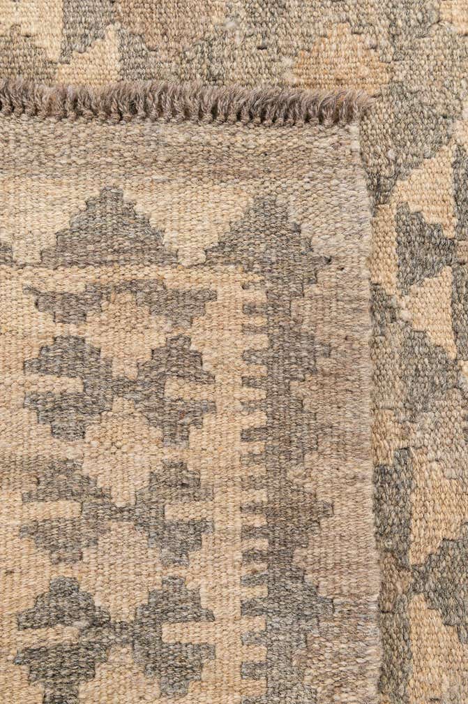 3' 3 x 4' 9 Hand Woven Kilim Maymana Wool Rug
