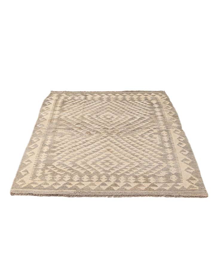 3' 6 x 5' Hand Woven Kilim Maymana Wool Rug