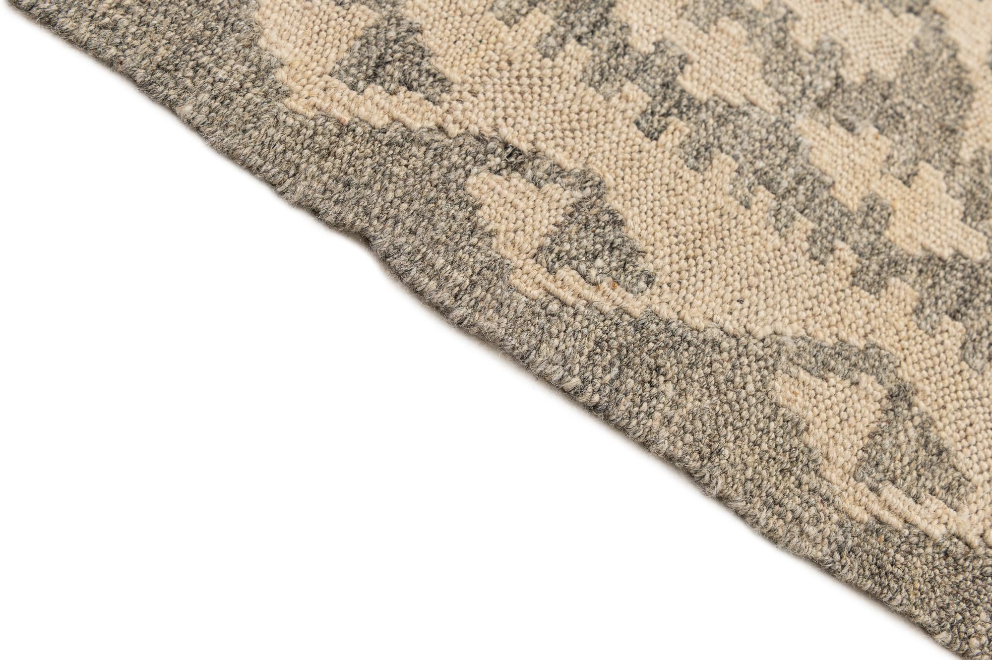 3' 6 x 5' Hand Woven Kilim Maymana Wool Rug
