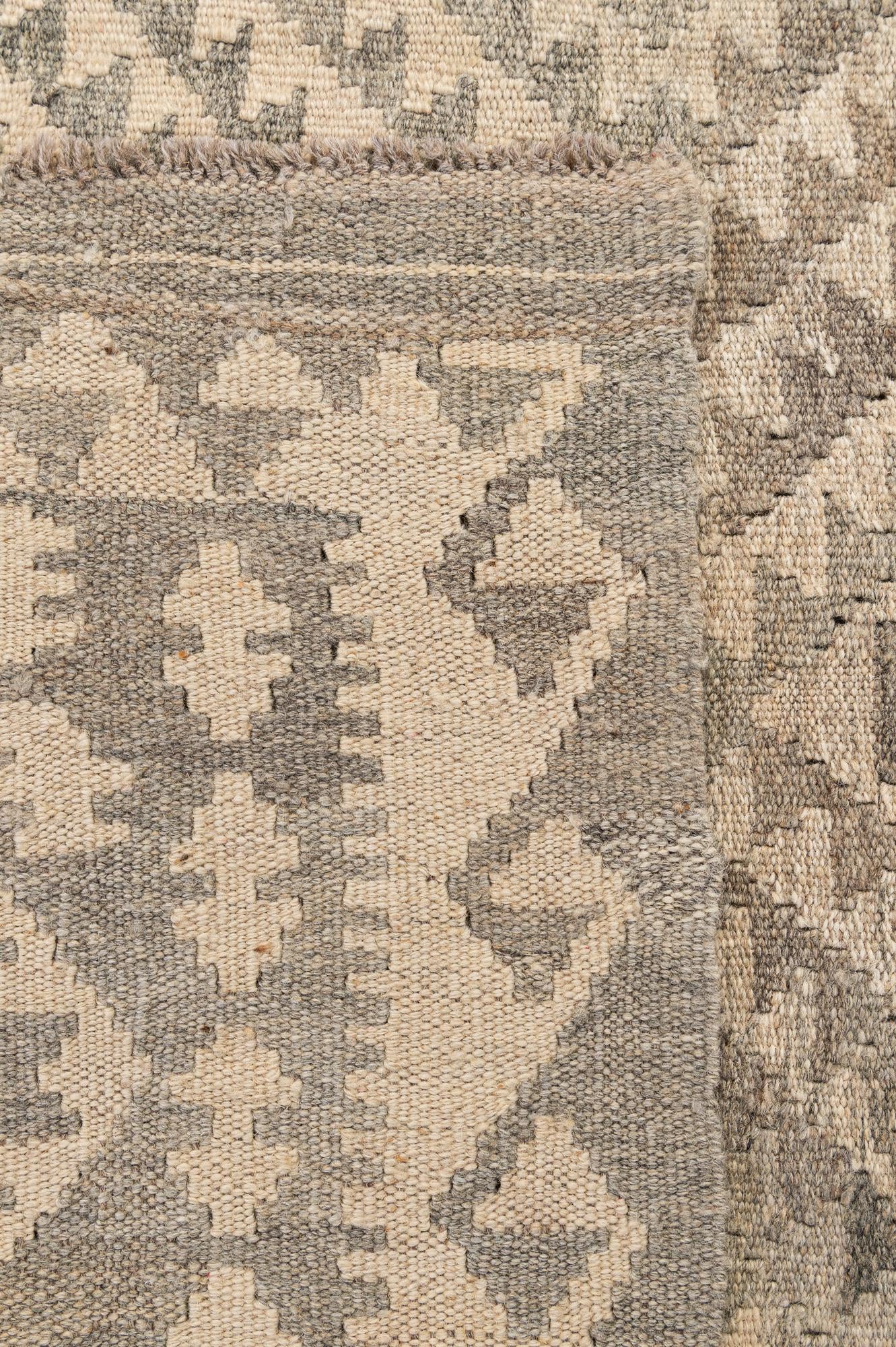 3' 6 x 5' Hand Woven Kilim Maymana Wool Rug