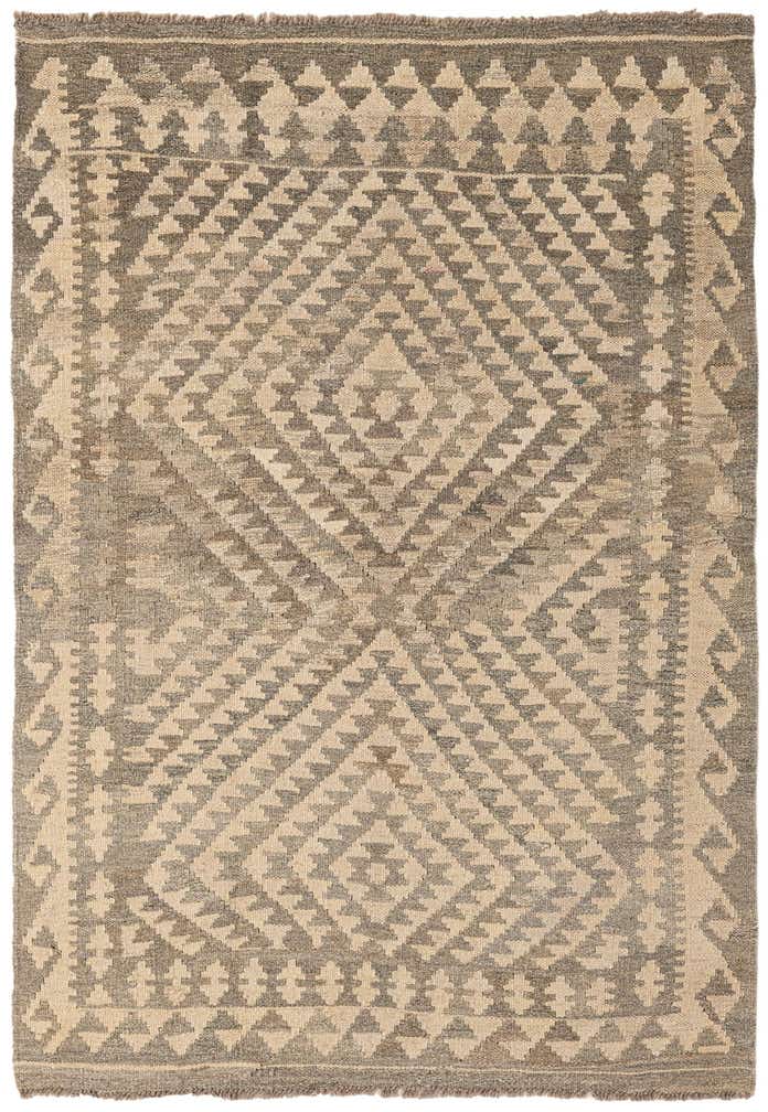 3' 6 x 5' Hand Woven Kilim Maymana Wool Rug