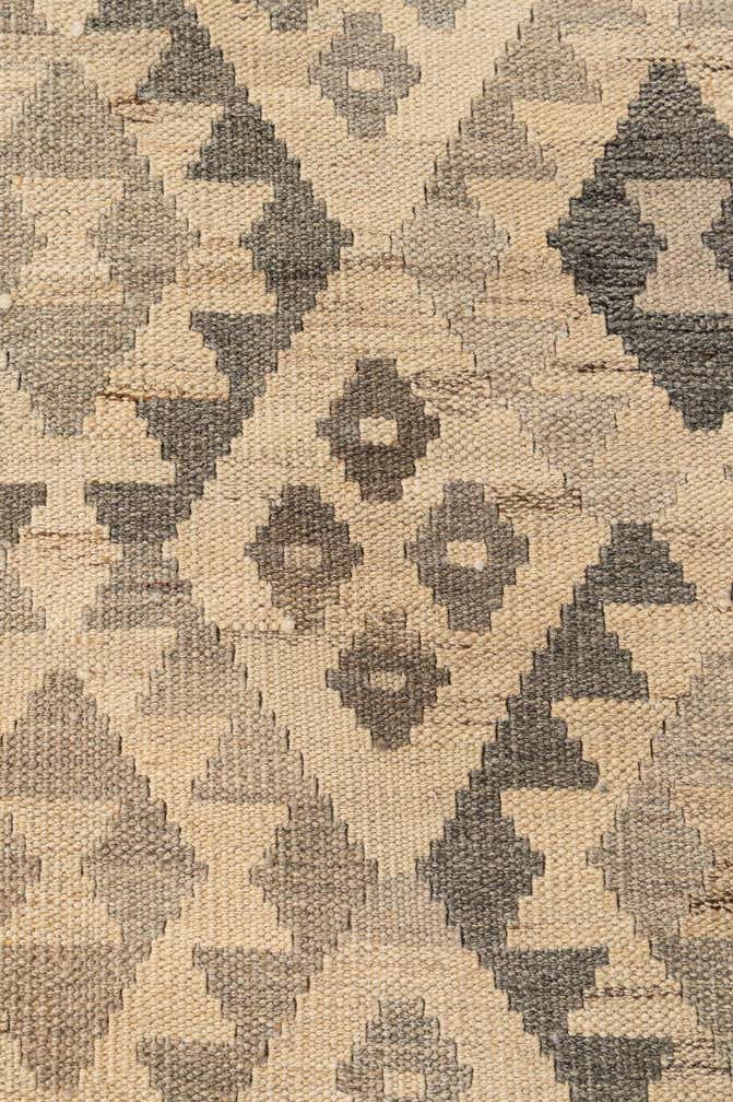 3' 5 x 4' 11 Hand Woven Kilim Maymana Wool Rug