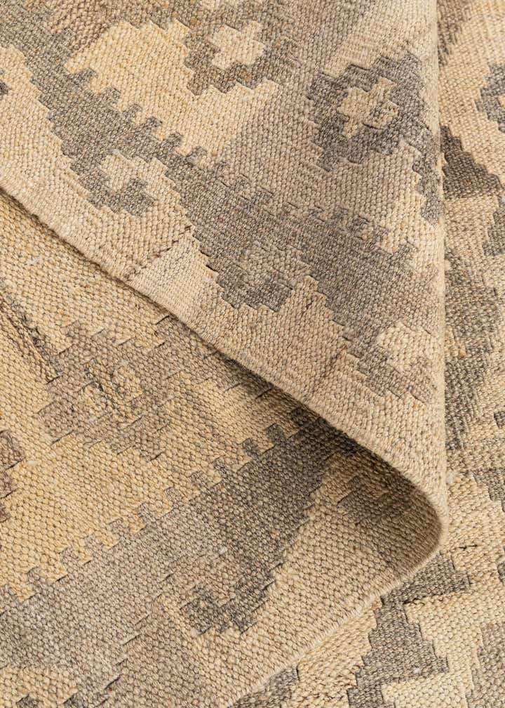 3' 5 x 4' 11 Hand Woven Kilim Maymana Wool Rug