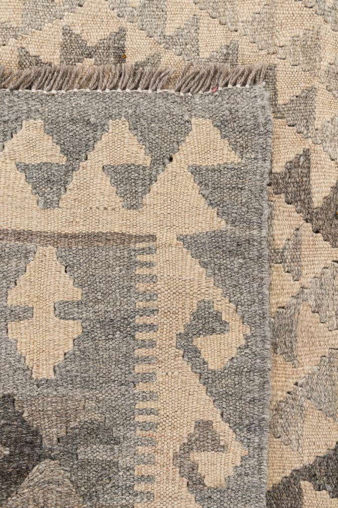 3' 6 x 4' 10 Hand Woven Kilim Maymana Wool Rug