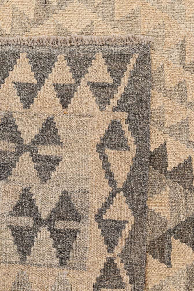 4' x 5' 9 Hand Woven Kilim Maymana Wool Rug
