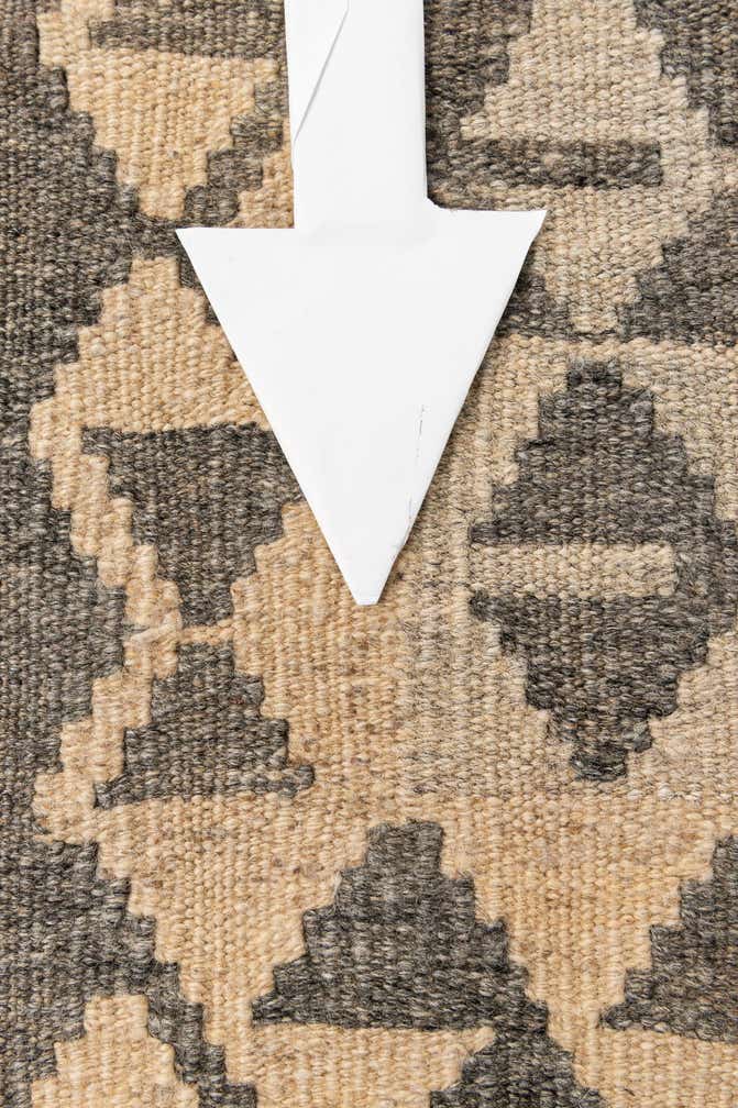 4' x 5' 9 Hand Woven Kilim Maymana Wool Rug
