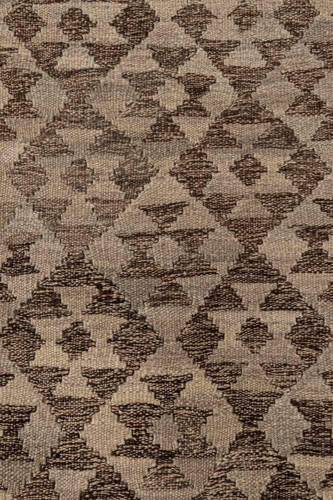 4' 2 x 6' 5 Hand Woven Kilim Maymana Wool Rug