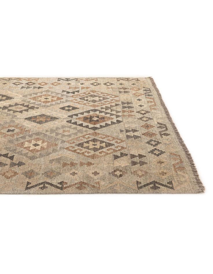 Detail image of 5' 1 x 6' 5  Hand Woven Kilim Maymana Wool Rug