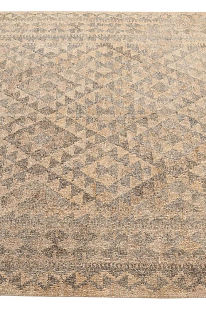 5' x 6' 5 Hand Woven Kilim Maymana Wool Rug