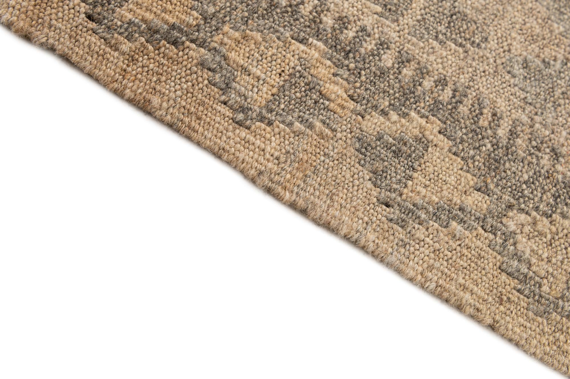 5' x 6' 5 Hand Woven Kilim Maymana Wool Rug