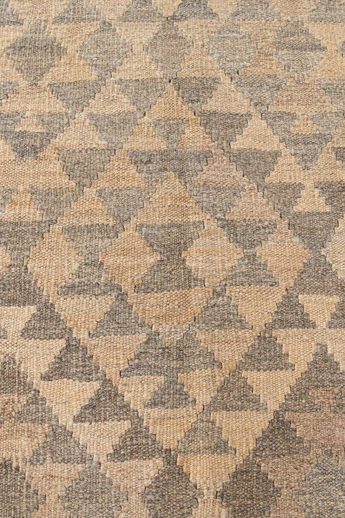 5' x 6' 5 Hand Woven Kilim Maymana Wool Rug