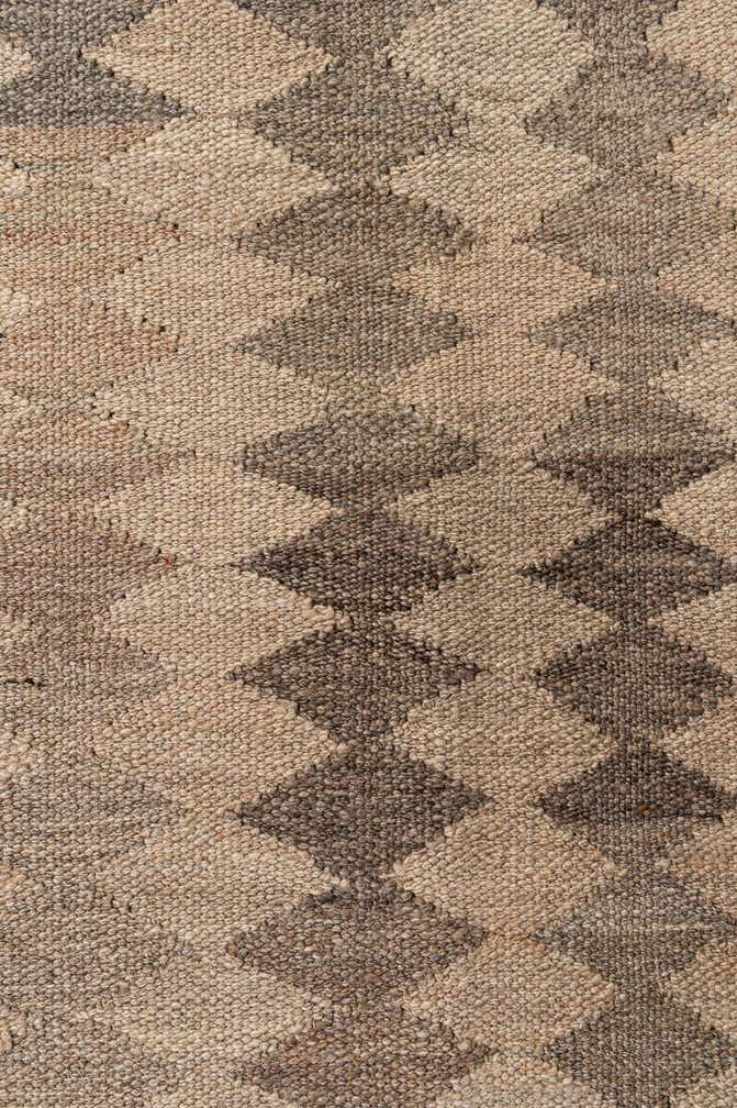 5' 1 x 6' 11 Hand Woven Kilim Maymana Wool Rug