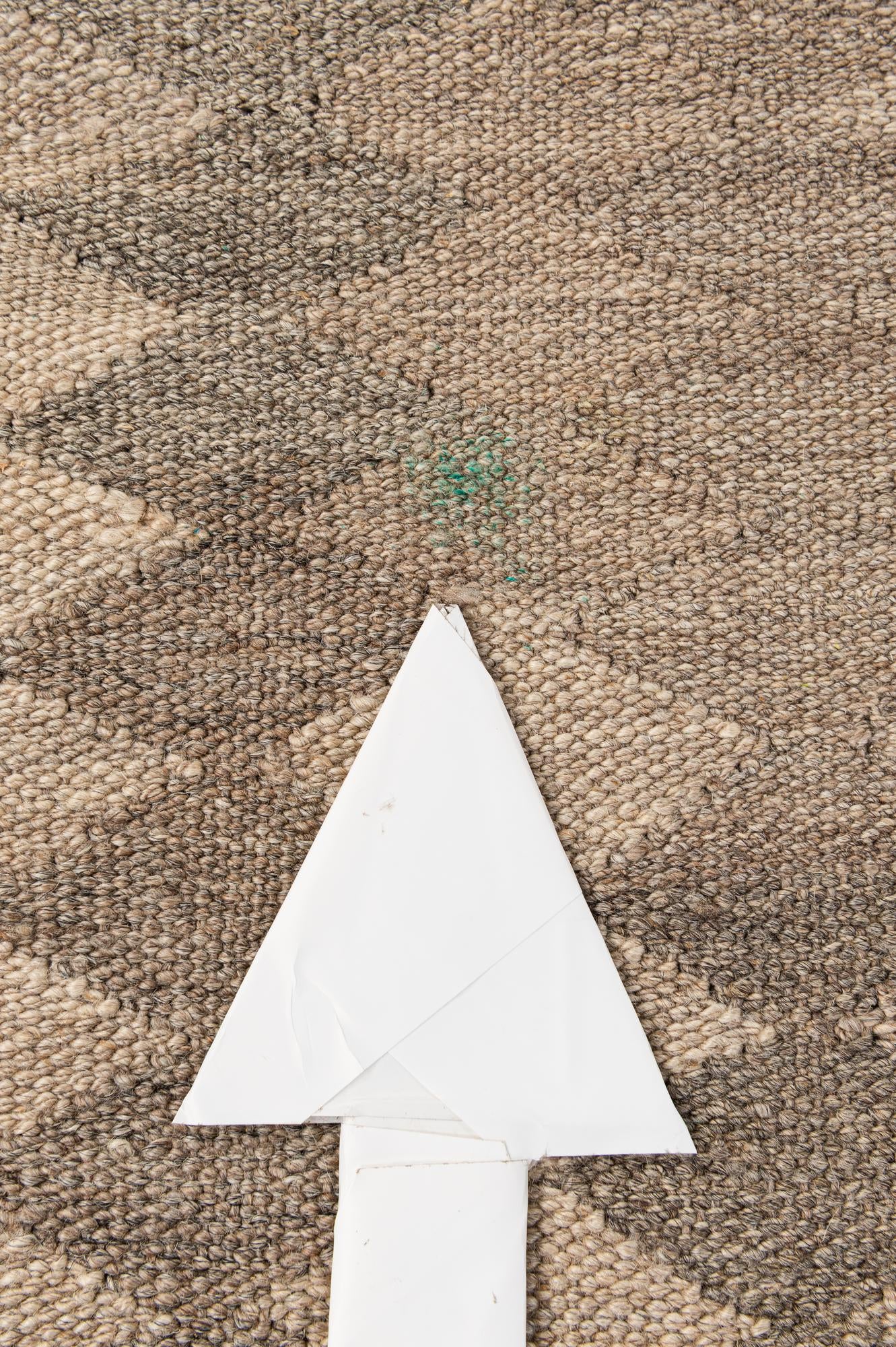 5' 1 x 6' 11 Hand Woven Kilim Maymana Wool Rug